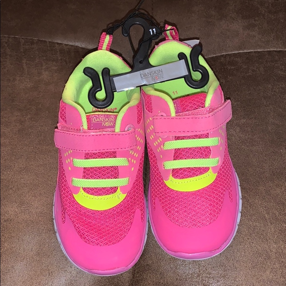 Danskin Now Pink and Yellow Sneakers size 11